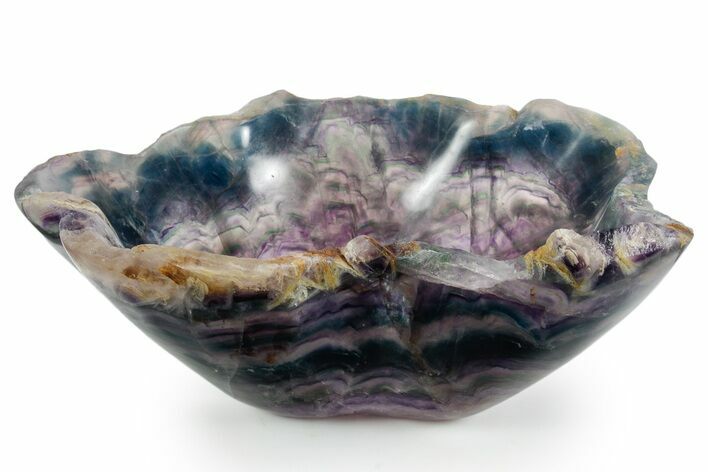 Polished Banded Fluorite Bowl #359601